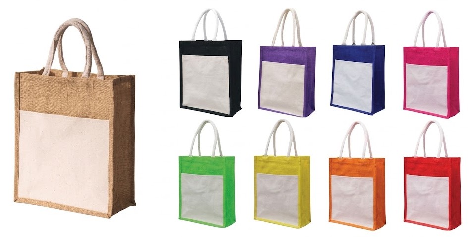 JR0238-Jute Bag Pocket